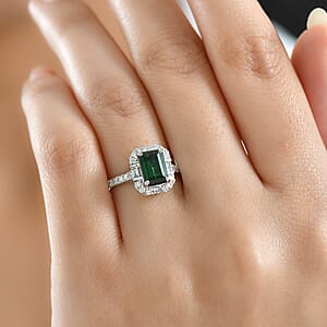 Rhapsody AAAA Santa Rosa Tourmaline, Diamond Ring in 950 Platinum 2.51 ctw (Size 10.0)