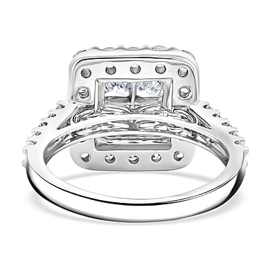 Diamond G SI 4.00 ctw Ring in 10K White Gold (Size 11.0) 4.80 Grams