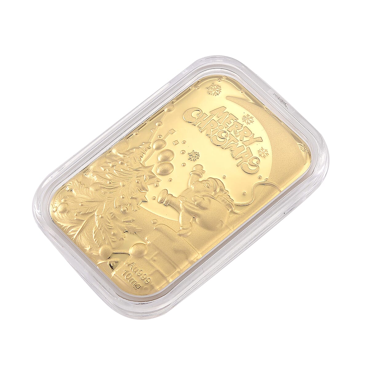 24K Golden Merry Christmas Emboss Sheet (31x45.5mm) 10mg image number 2