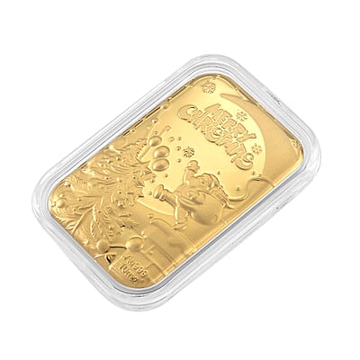 24K Golden Merry Christmas Emboss Sheet (31x45.5mm) 10mg