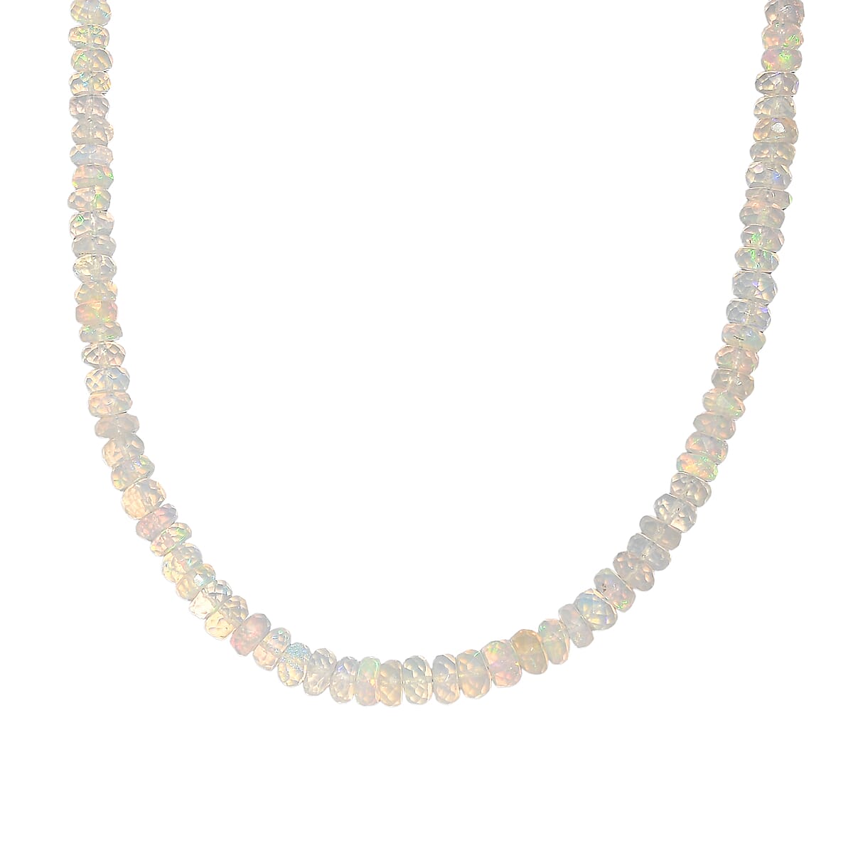 Doorbuster D'Joy Premium Ethiopian Welo Opal 50.00 ctw Beaded Graduated Necklace in 18K Vermeil Yellow Gold Over Sterling Silver 18-20 Inches image number 0