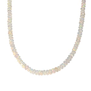 Doorbuster D'Joy Premium Ethiopian Welo Opal 50.00 ctw Beaded Graduated Necklace in 18K Vermeil Yellow Gold Over Sterling Silver 18-20 Inches