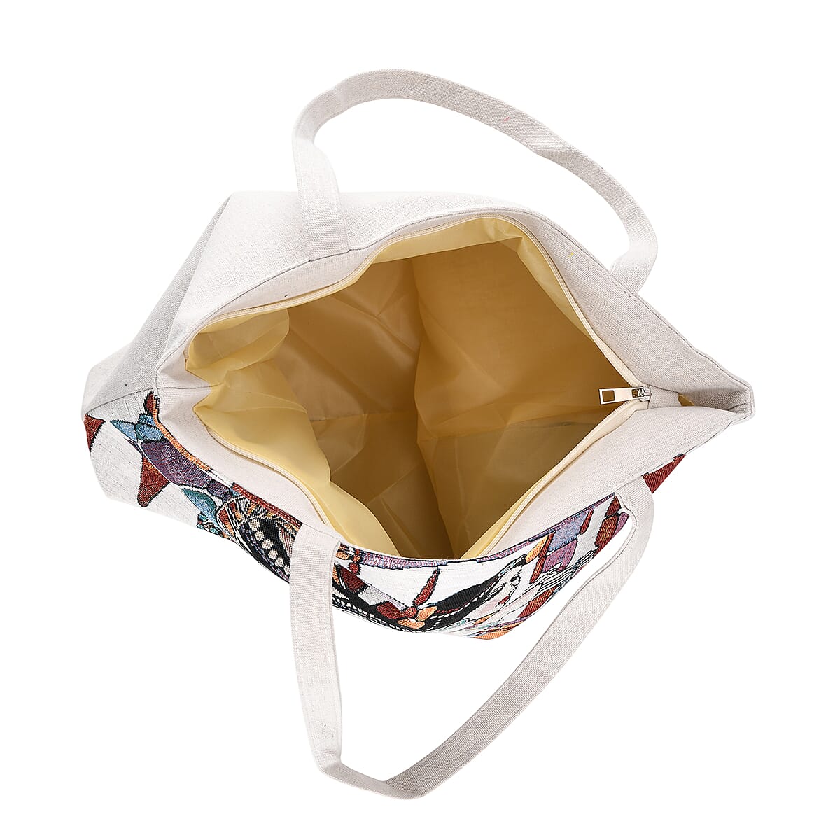 La Marey Multi Color Girl Design Tote Bag image number 5