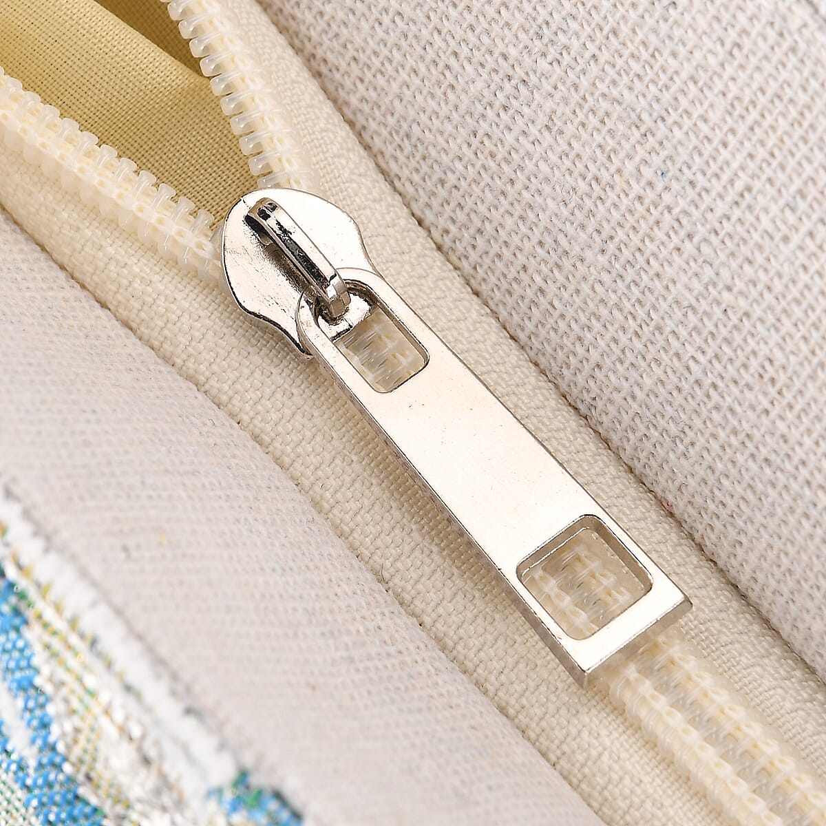 La Marey White Butterfly Design Tote Bag image number 6