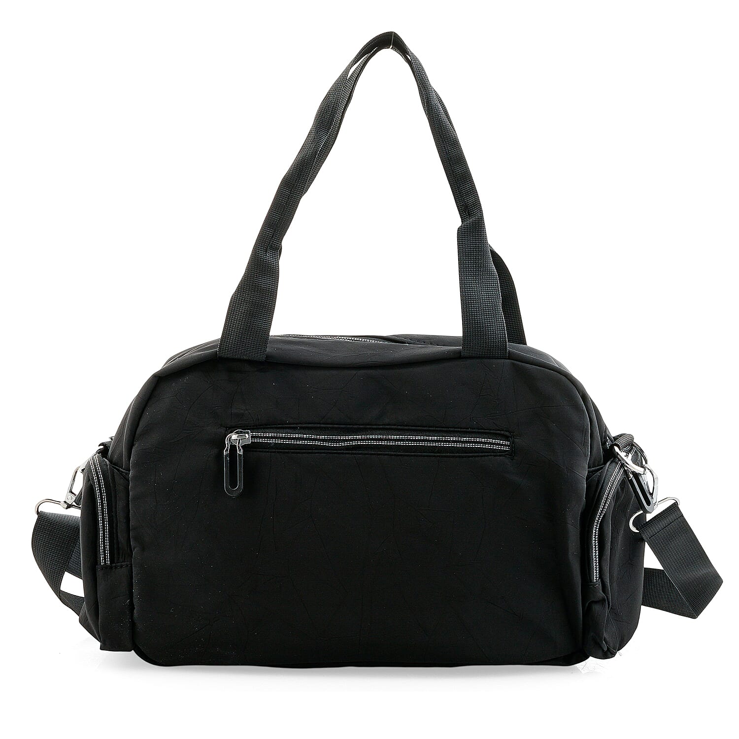 La Marey Black Nylon Crossbody Bag with Shoulder Strap