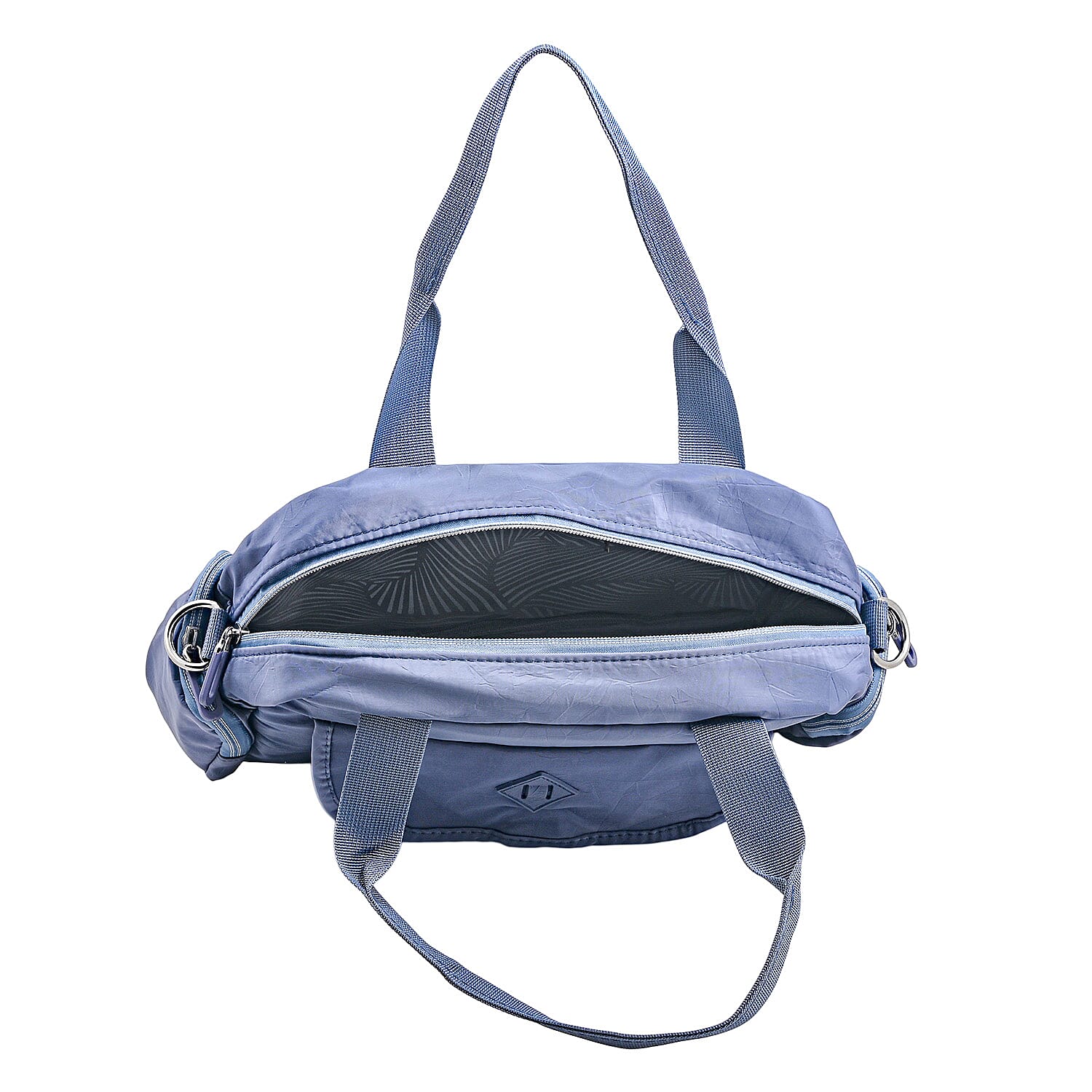 La Marey Blue Nylon Crossbody Bag with Shoulder Strap