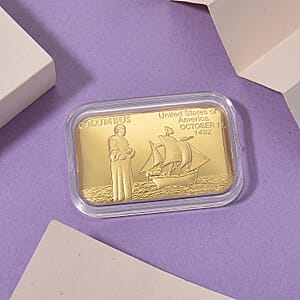 Doorbuster 24K Golden Traveling by Legend Columbus Emboss Sheet (31x45.5mm) 10mg