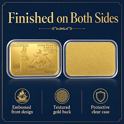 Columbus 24k Gold Embossed Sheet 10mg