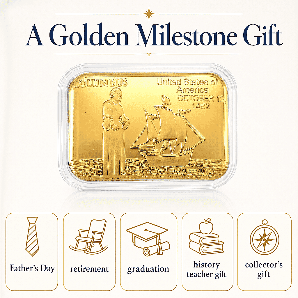 Columbus 24k Gold Embossed Sheet 10mg