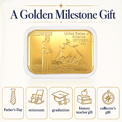 Columbus 24k Gold Embossed Sheet 10mg