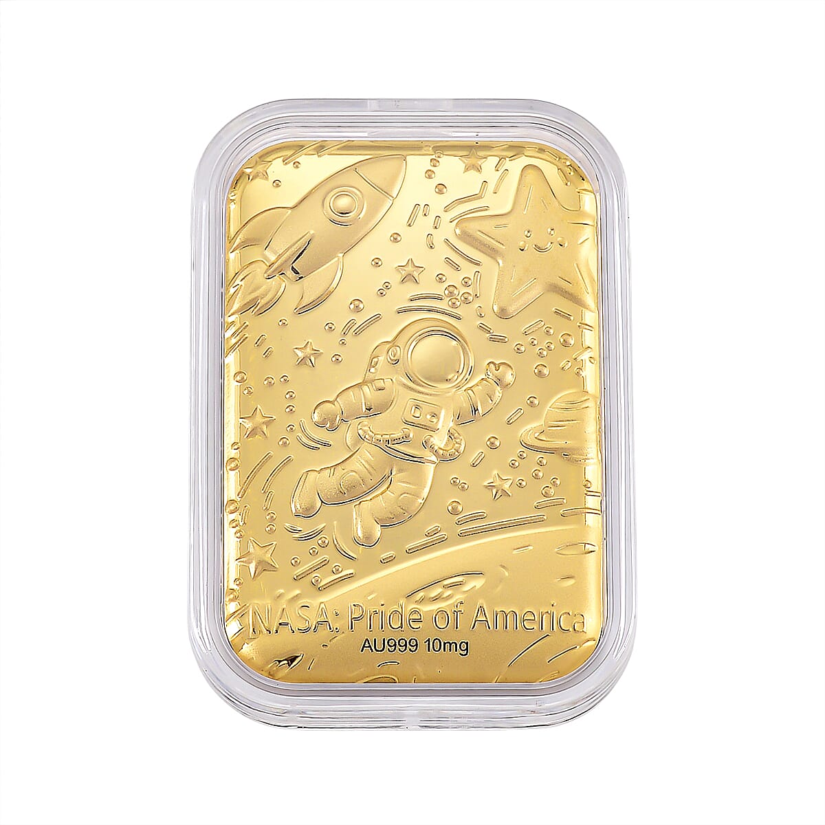 Doorbuster 24K Golden Pride of NASA Embossed Sheet 31x45.5mm 10mg image number 0