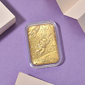 Doorbuster 24K Golden Pride of NASA Embossed Sheet 31x45.5mm 10mg