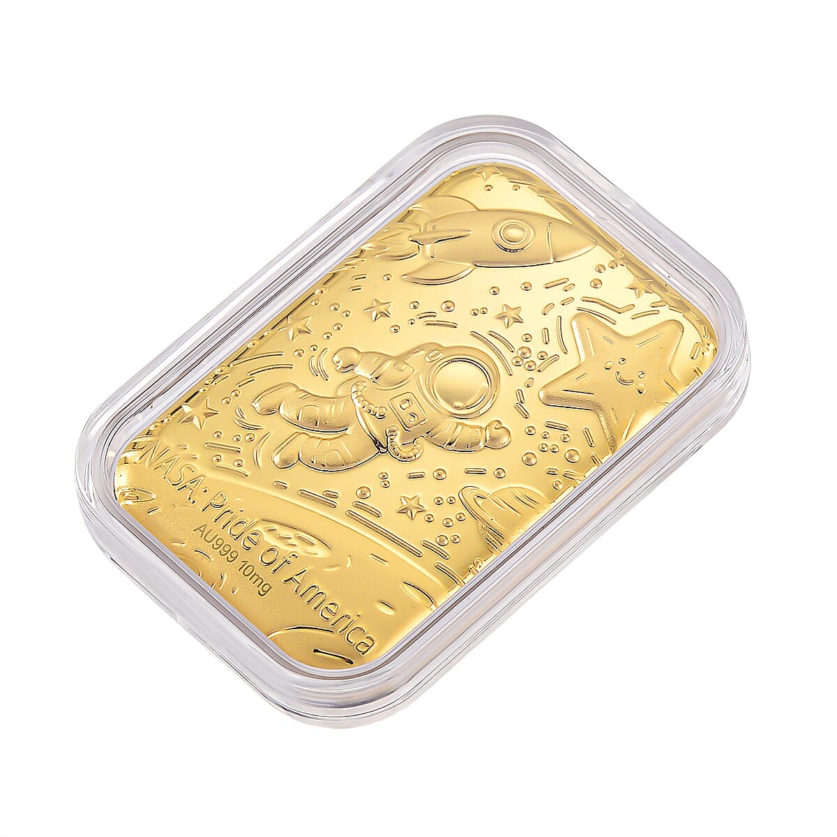 Doorbuster 24K Golden Pride of NASA Embossed Sheet 31x45.5mm 10mg image number 2