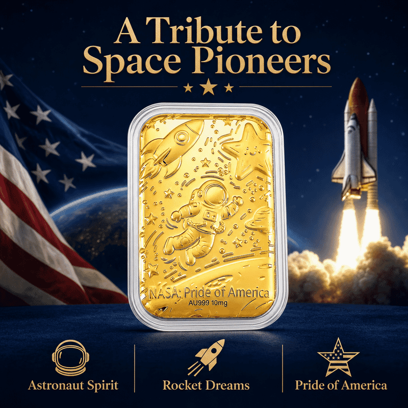 NASA 24k Gold Embossed Sheet 10mg
