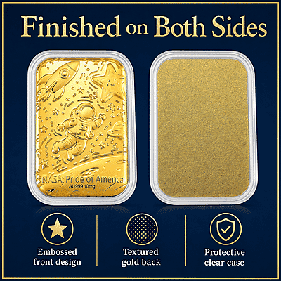 NASA 24k Gold Embossed Sheet 10mg