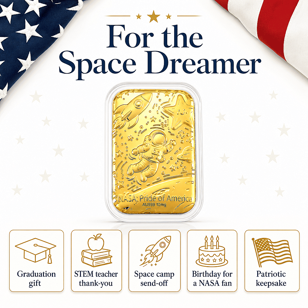 NASA 24k Gold Embossed Sheet 10mg