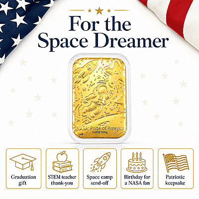 NASA 24k Gold Embossed Sheet 10mg