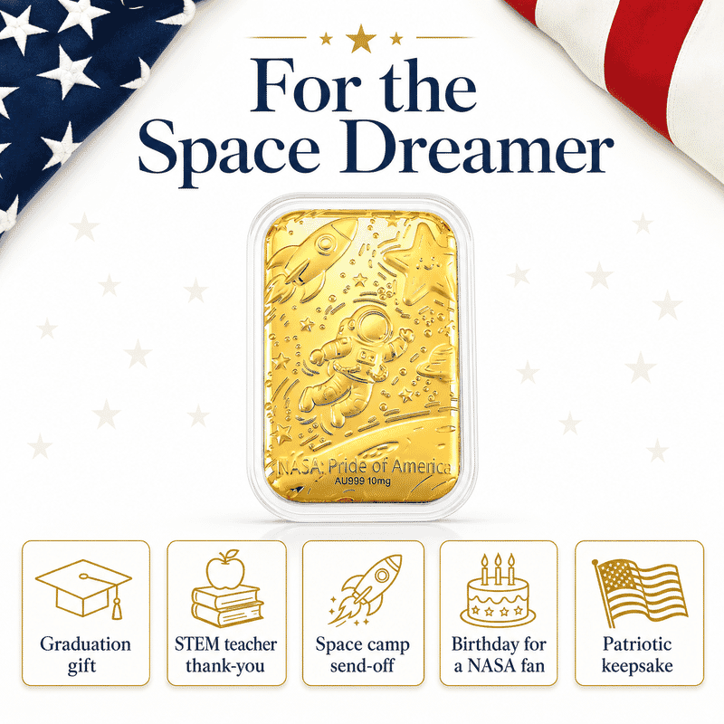 NASA 24k Gold Embossed Sheet 10mg