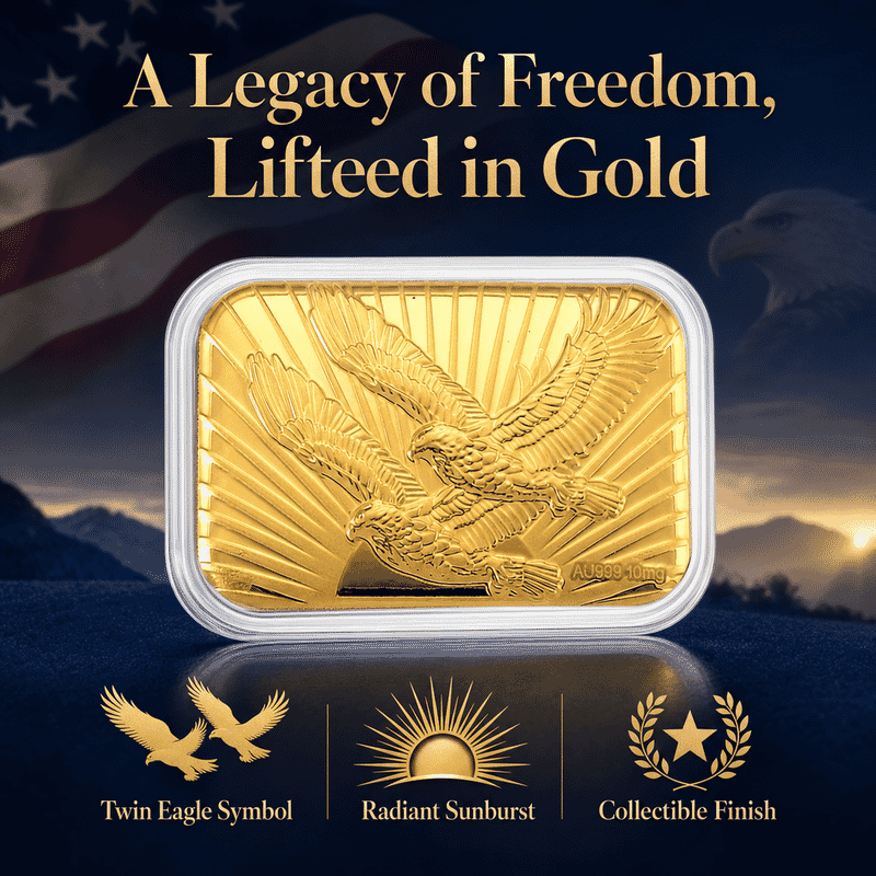 Twin Eagle 24k Gold Embossed Sheet 10mg