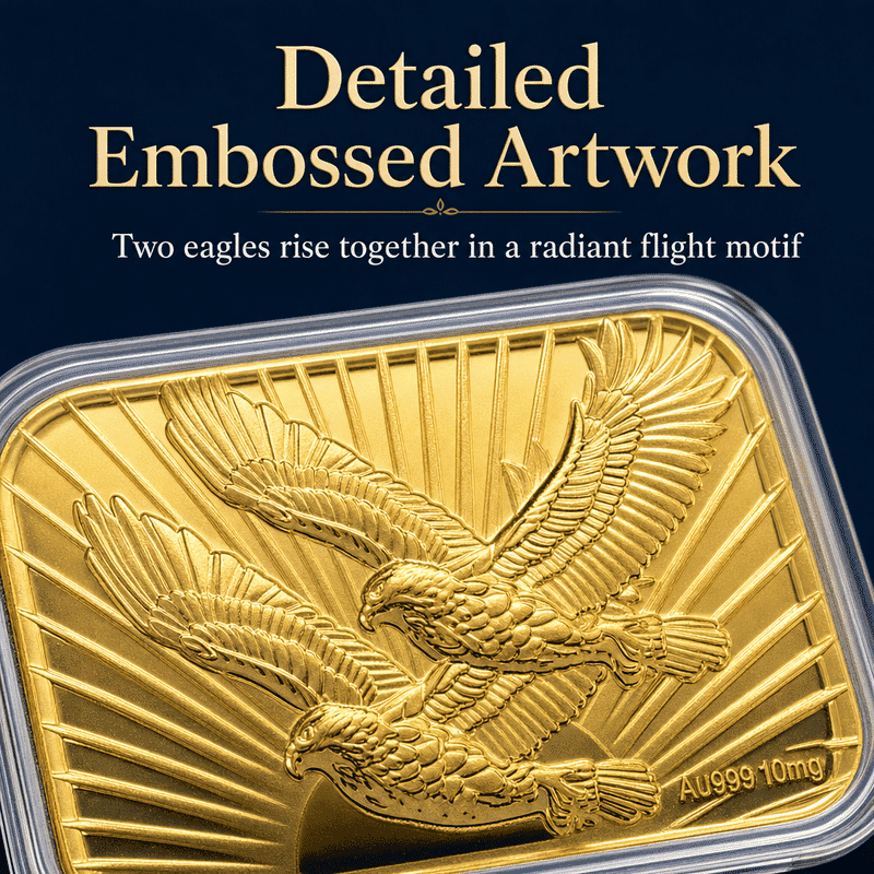 Twin Eagle 24k Gold Embossed Sheet 10mg