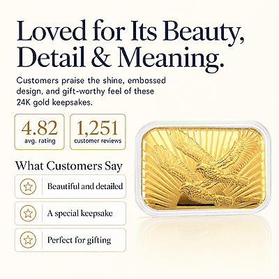 Twin Eagle 24k Gold Embossed Sheet 10mg