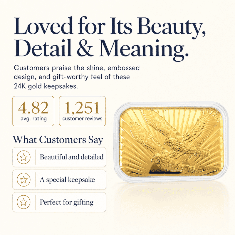 Twin Eagle 24k Gold Embossed Sheet 10mg