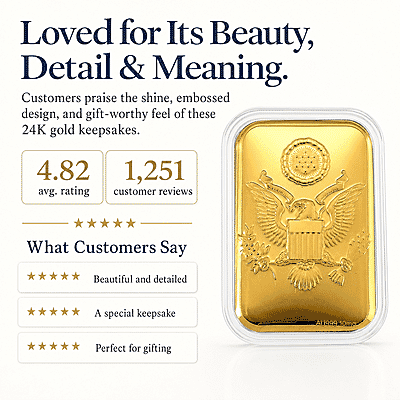 Eagle Crest 24k Gold Embossed Sheet 10mg