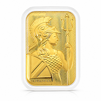 24K Golden Naval Majesty of Britannia Emboss Sheet 31x45.5mm 10mg - Product card gallery slide 1 (10178332131641)
