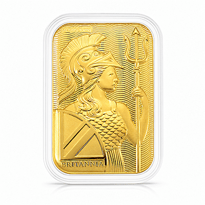 24K Golden Naval Majesty of Britannia Emboss Sheet 31x45.5mm 10mg - Product card gallery slide 1 (10178332131641)
