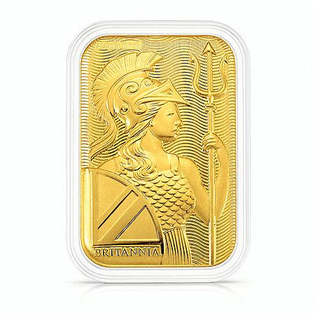 24K Golden Naval Majesty of Britannia Emboss Sheet 31x45.5mm 10mg - Product card gallery slide 1 (10178332131641)