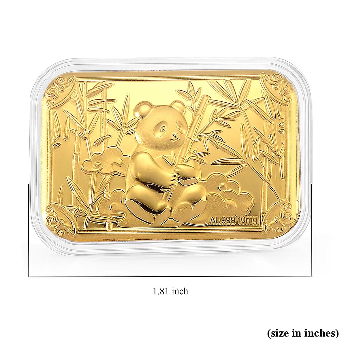  24K Golden Panda Emboss Sheet 31x45.5mm 10mg image number 5