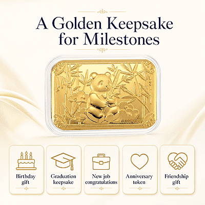 Panda 24k Gold Embossed Sheet 10mg