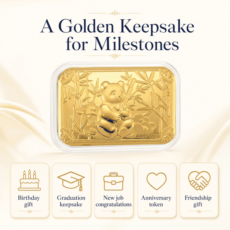 Panda 24k Gold Embossed Sheet 10mg