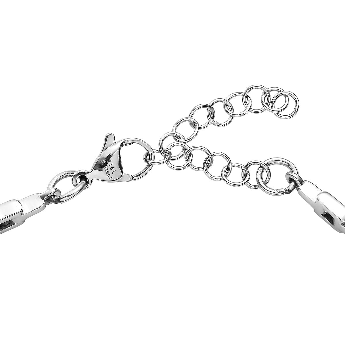 EverTrue Simulated Amethyst Color Diamond 6.10 ctw Fancy Bracelet in Stainless Steel (6.50 In) image number 3