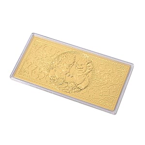 Doorbuster 24K Golden Twin Foo Dogs Emboss Sheet (155x75mm) 100mg