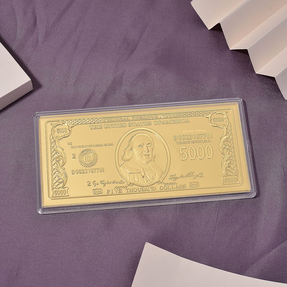 Doorbuster 24K Golden Wealth Currency Emboss Sheet 100mg image number 1