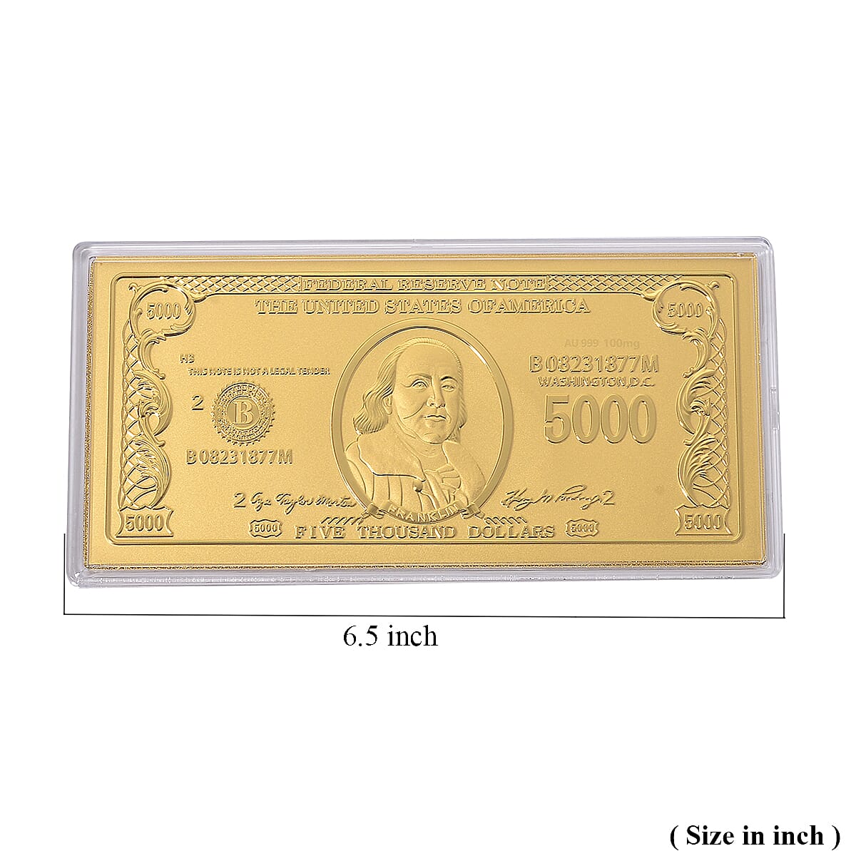 Doorbuster 24K Golden Wealth Currency Emboss Sheet 100mg image number 4