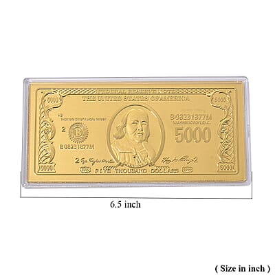  24K Golden Wealth Currency Emboss Sheet 100mg