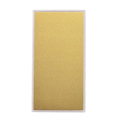 24K Yellow Golden Christmas Tree Emboss Sheet 15.5x7.5cm 100mg
