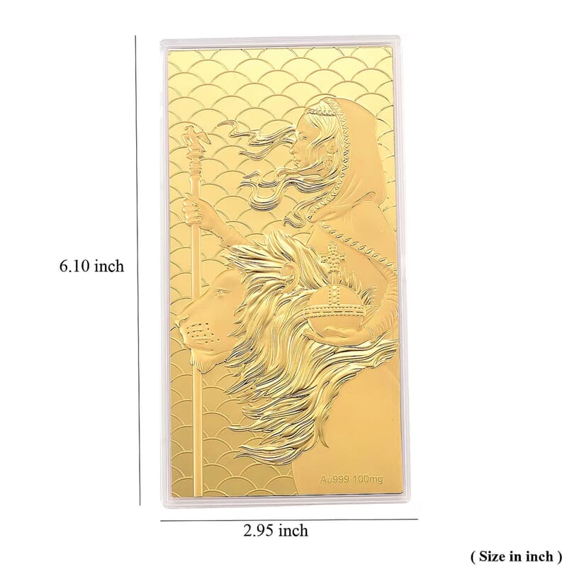 Doorbuster 24K Gold Crown & Courage - The Queen’s Lion Legacy Embossed Sheet 100mg