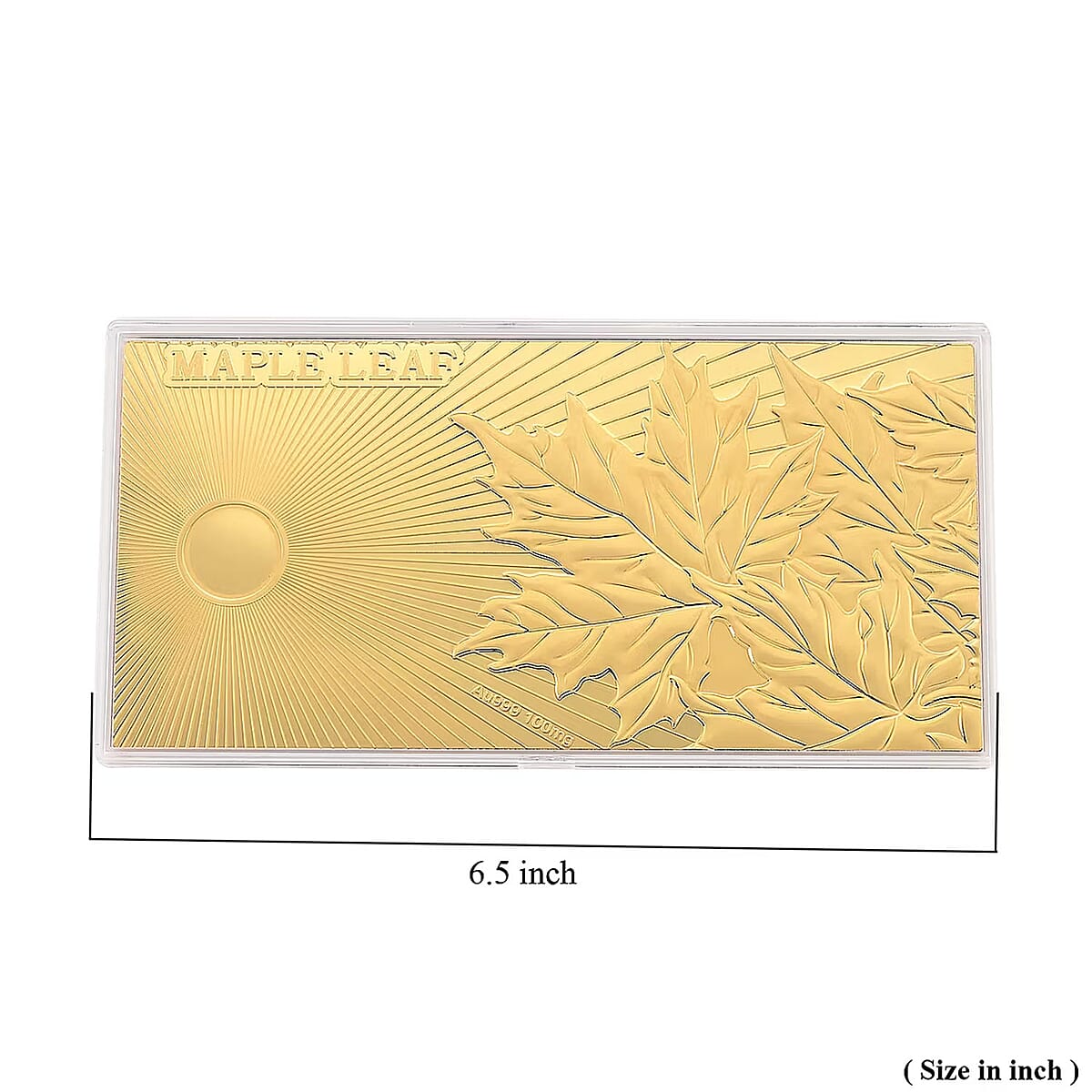 24K Gold Maple Leaf &ndash; A Symbol of Prosperity Embossed Sheet (15.5x7.5cm) 100mg image number 5