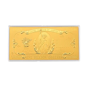 24K Golden A Billion Reasons to Believe in Gold Embossed Sheet (15.5x7.5cm) 100mg