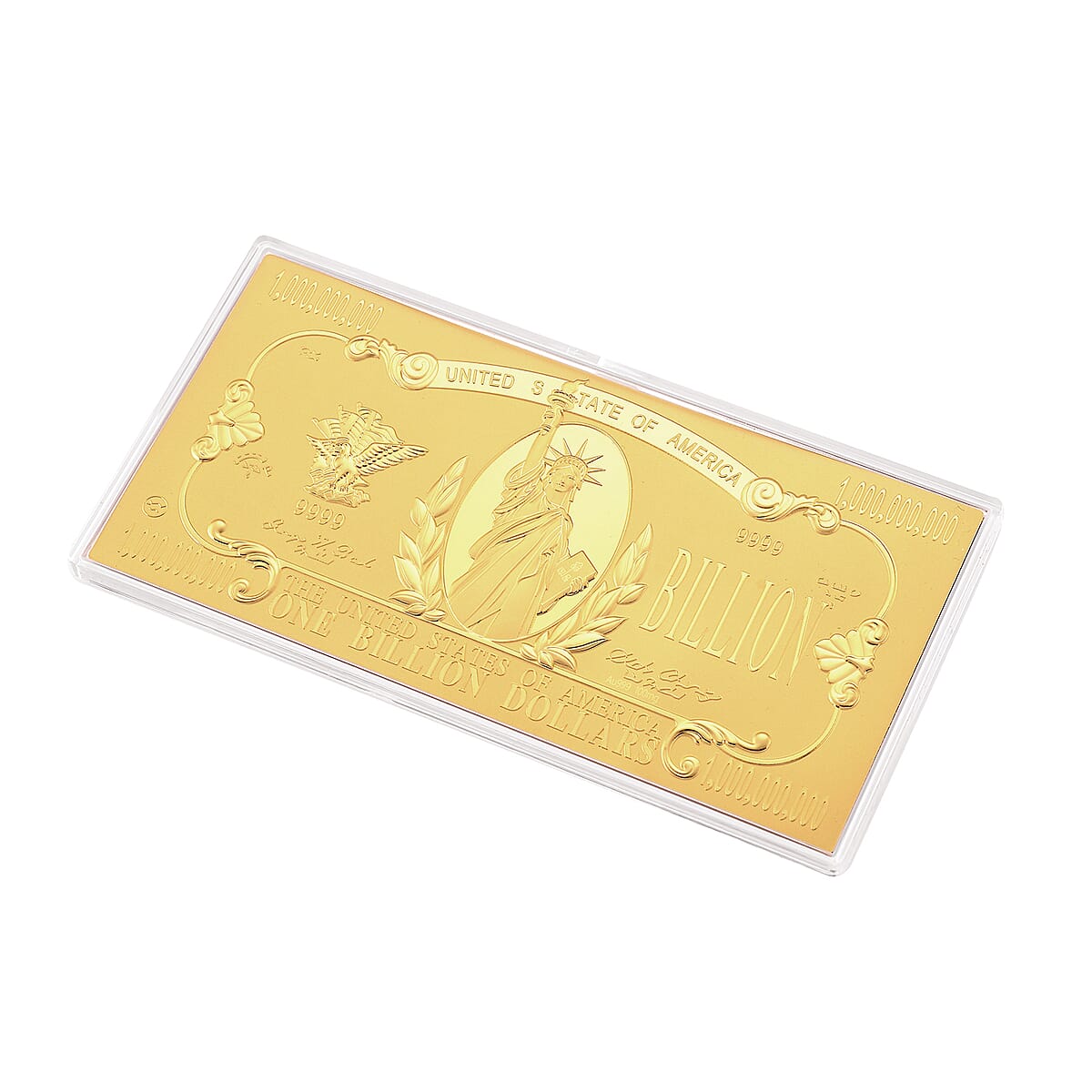 24K Golden A Billion Reasons to Believe in Gold Embossed Sheet (15.5x7.5cm) 100mg image number 2