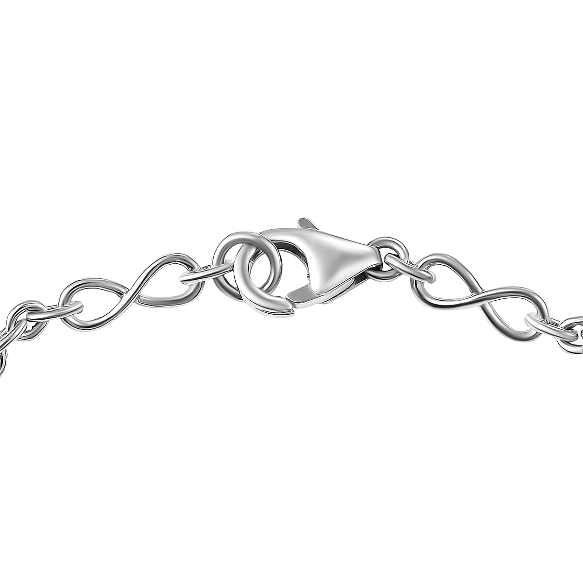 GP Italian Garden Special Multi Color Murano Style Bracelet in Rhodium Over Sterling Silve (7.25 In) image number 4