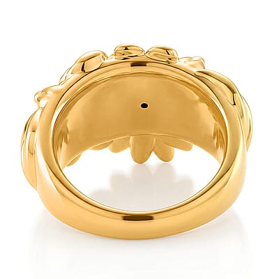24K Yellow Gold Garden Bloom Ring (Size 6.0) 2.60 Grams