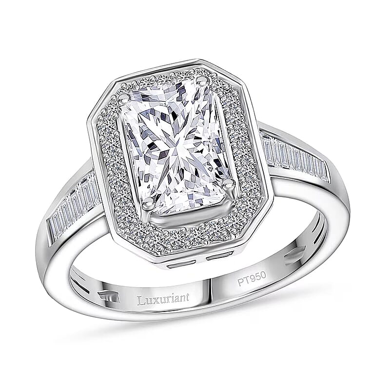 IGI Certified Luxuriant Lab Grown Diamond Ring in 950 Platinum 2.50 ctw (Size 10.0)