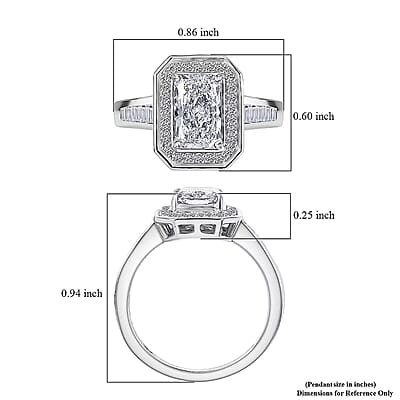 IGI Certified Luxuriant Lab Grown Diamond Ring in 950 Platinum 2.50 ctw (Size 10.0)