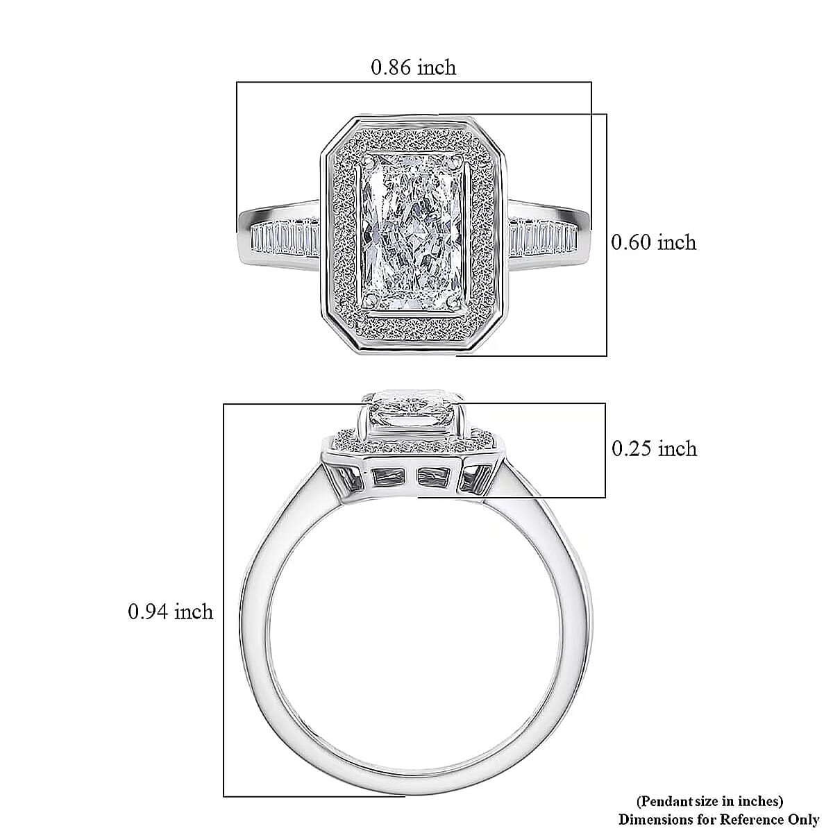 IGI Certified Luxuriant Lab Grown Diamond Ring in 950 Platinum 2.50 ctw (Size 6.5) image number 6