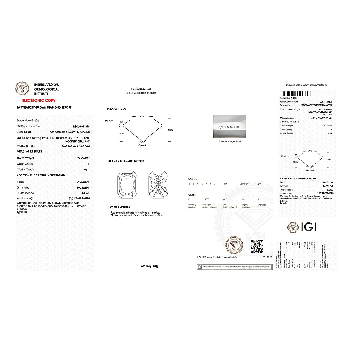 IGI Certified Luxuriant Lab Grown Diamond E-F VS 2.50 ctw Frame Glow Ring in 950 Platinum (Size 7.0) 6.95 Grams image number 6