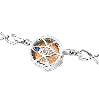 GP Italian Garden Special Multi Color Murano Style Necklace in Rhodium Over Sterling Silver (18- 20 Inches)